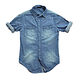 blue cotton shirt